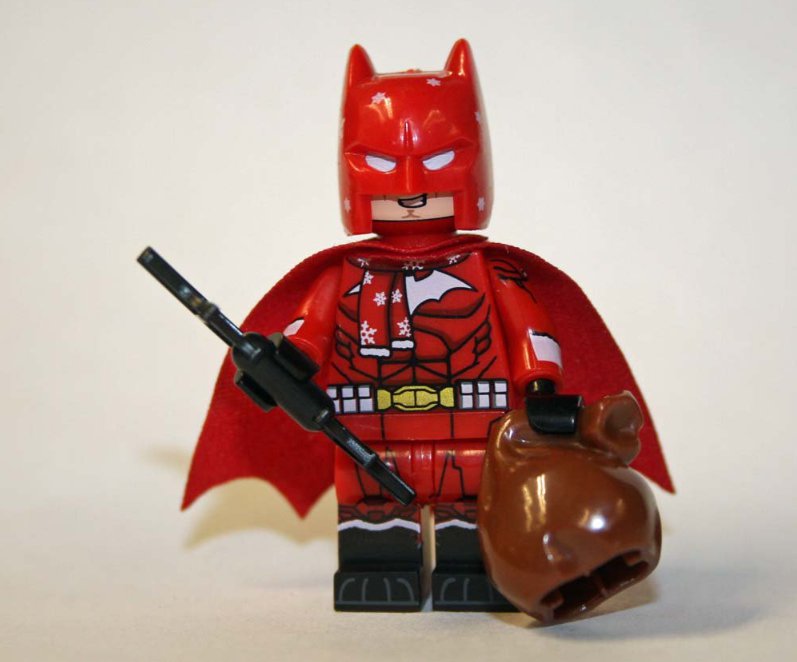 Batman Santa v2 Christmas DC Custom minifigure building movie toy figure!!!