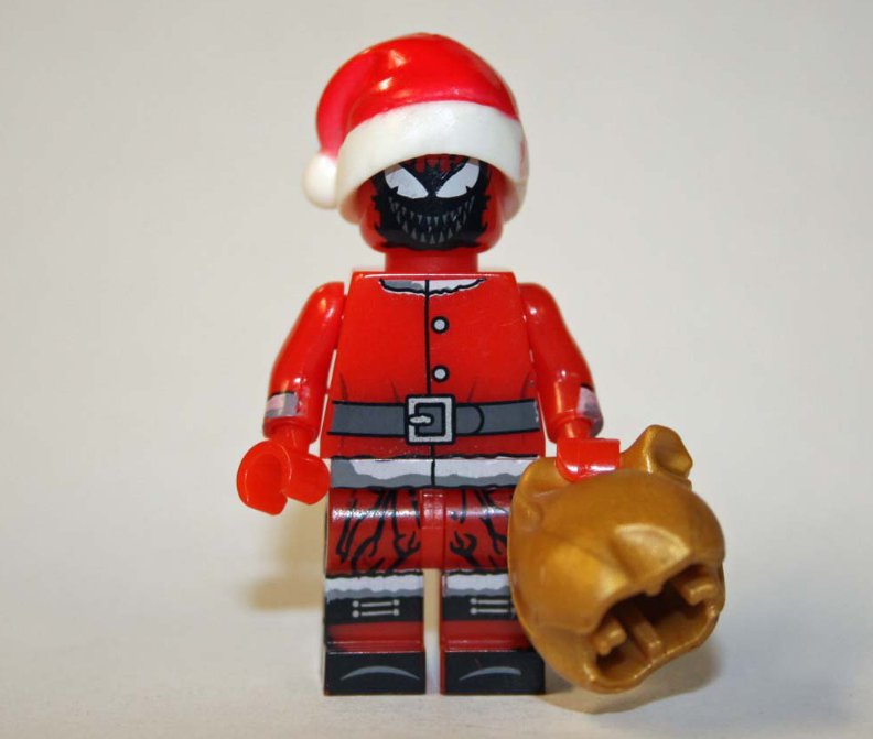 Carnage Santa Christmas DC Custom minifigure building movie toy figure!!!