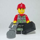 Fireman Fire Fighter Custom minifigure horror movie building halloween toy figure