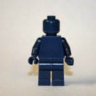 Dark Blue Blank Plain DIY Custom minifigure movie building toy figure