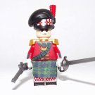 British Infantry officer Black Watch Waterloo minifigure Highland movie building Army toy figure