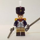 French Napoleonic Infantry officer Waterloo minifigure movie building Army toy figure