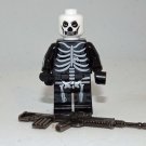 Skull trooper skeleton Fortnite video Game minifigure movie building toy figure