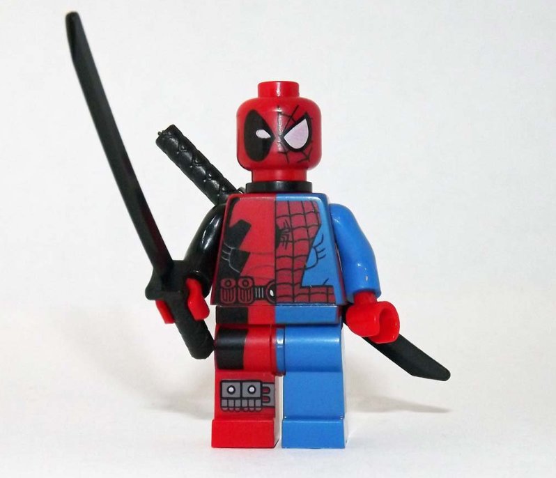 Spider-man Deadpool Hybrid Marvel Custom minifigure movie building toy figure