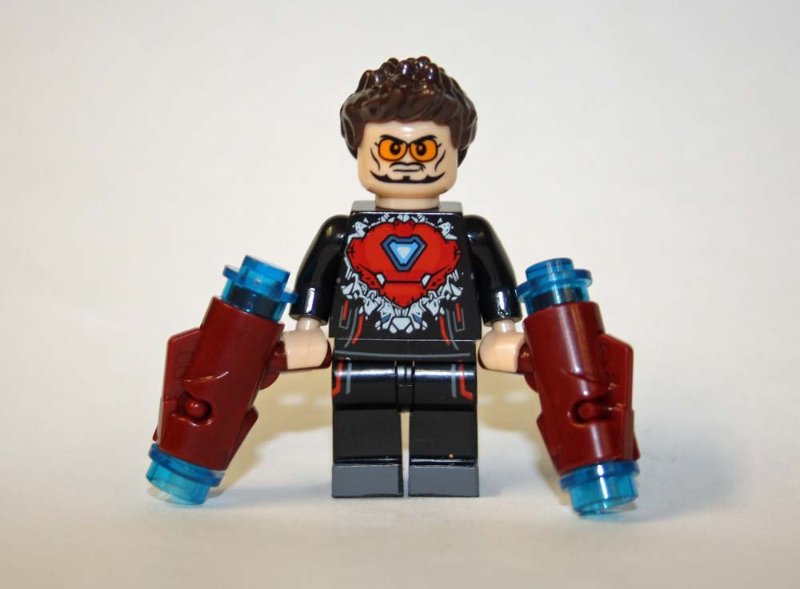 Tony Stark Iron-Man Marvel Custom minifigure movie building toy figure