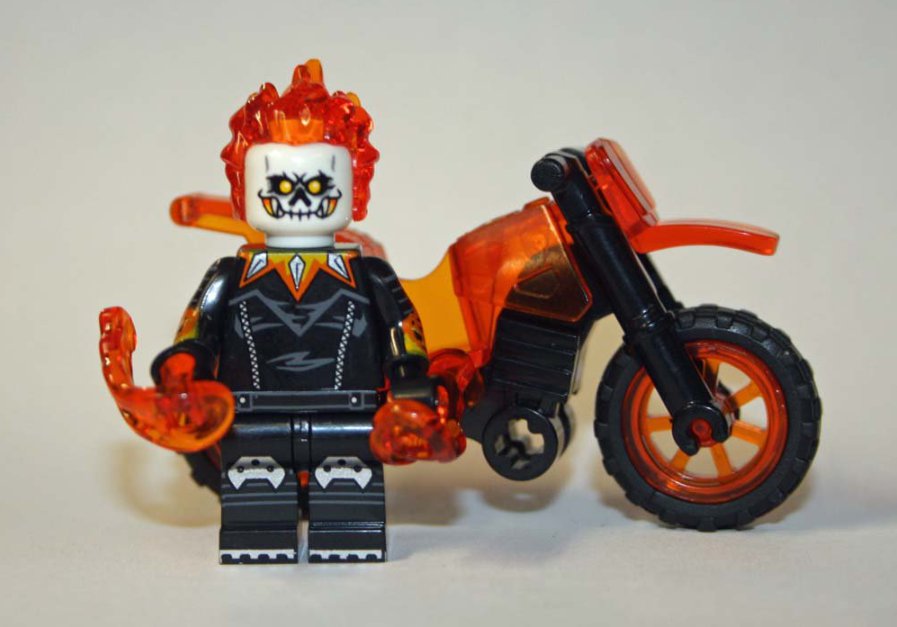 Ghost Rider Panther with Motorcycle Marvel Custom minifigure Comic version building toy figur!
