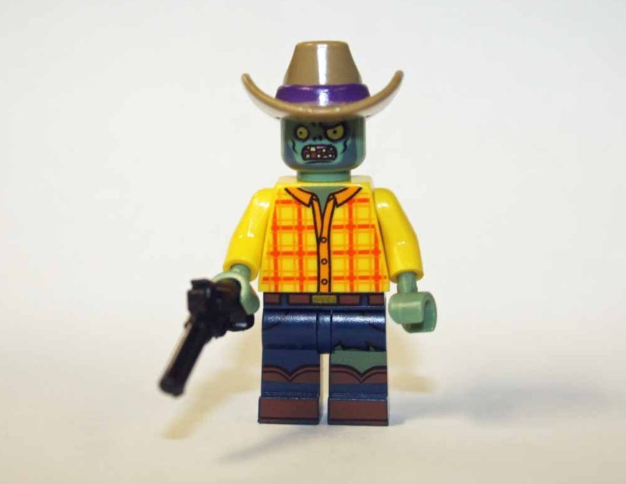 Zombie Cowboy Custom minifigure horror movie building halloween toy figure