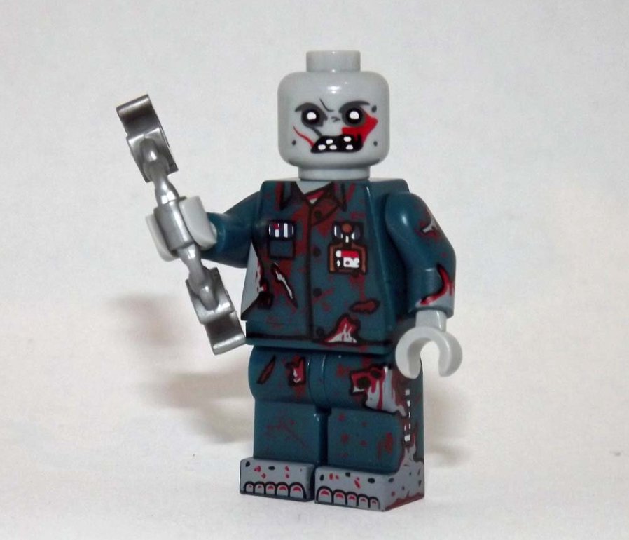 Zombie Prisoner Custom minifigure horror movie building halloween toy figure