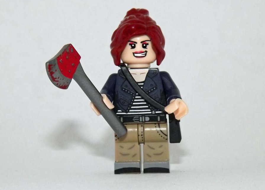 Zombie vampire Hunter girlCustom minifigure horror movie building halloween toy figure