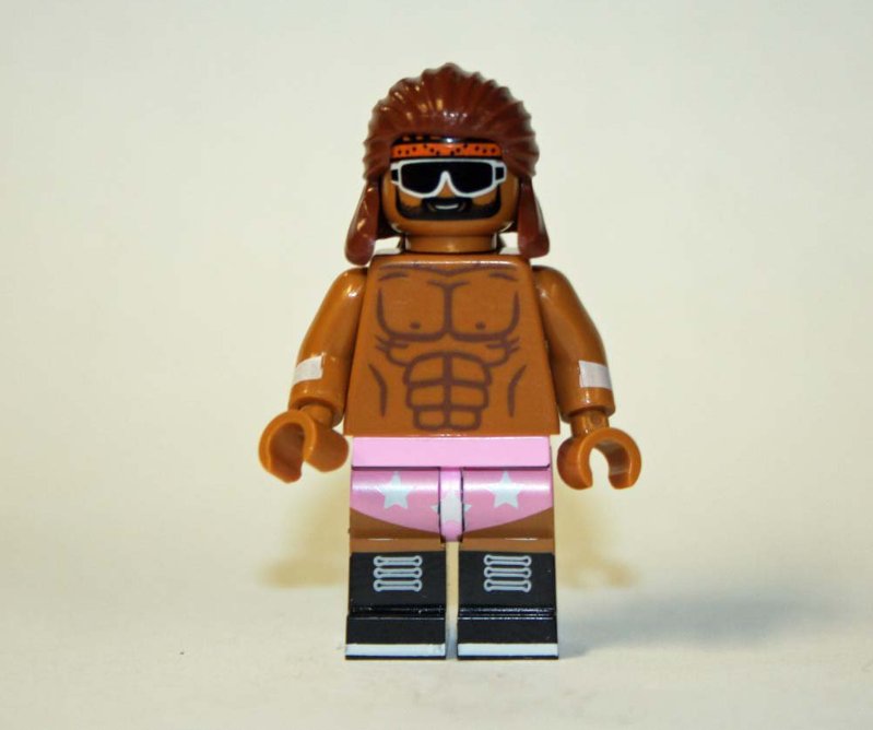 Randy Savage Macho Man Classic WWE wrestler minifigure building toy figure WWF wrestling
