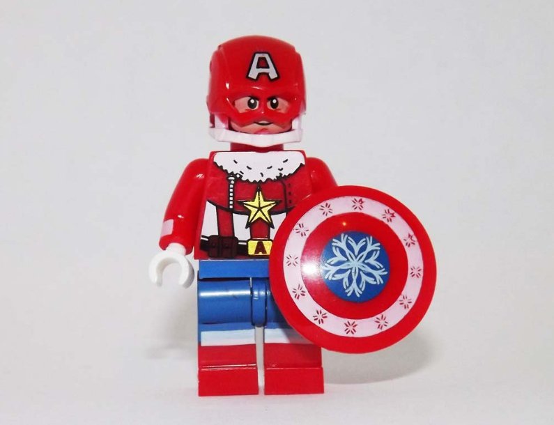 America V2 Christmas Marvel Custom minifigure Comic version building toy figur!!!