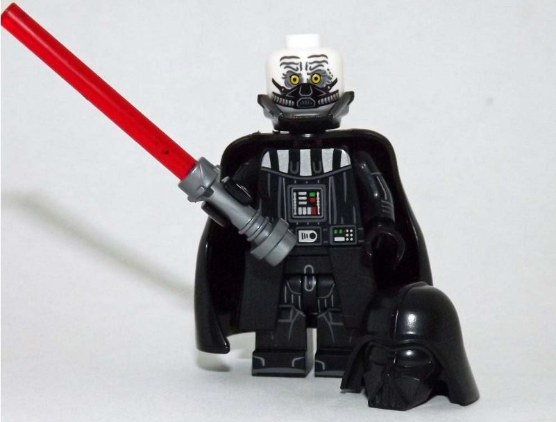 Vader Obi Wan TV Star Wars Custom minifigure TV building toy figure
