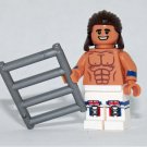 Smith British Bulldog WWE WWF wrestler minifigure building toy figure! wrestling