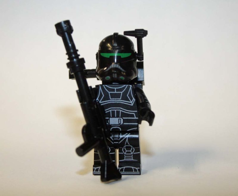 Black Bad Batch Clone Trooper Star Wars Custom minifigure movie building toy figure