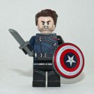 Bucky with shield Winter Soldier movie Marvel minifigure building toy figure