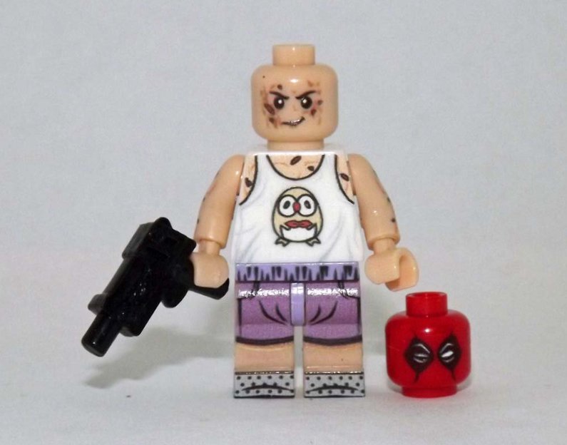white T-shirt Marvel Custom minifigure movie version building toy figure