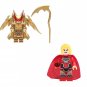 Red Lantern Supergirl VS Hellbat Minifigures Lego Compatible DC Superh