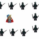 10pcs Berserker VS Thor Minifigures Lego Compatible The Avengers Set