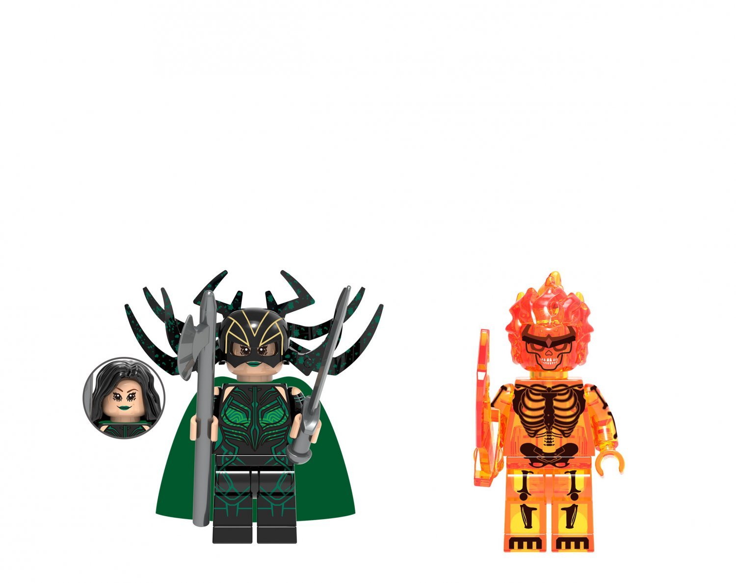 Surtur VS Hela Minifigures Lego Compatible The Avengers Movie Set