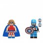 Miss America Captain America Minifigures Lego Compatible Superhero Set