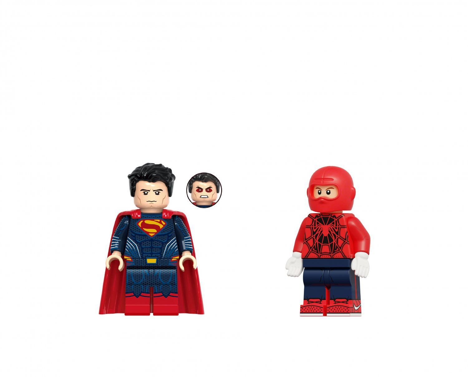 Arena Spider-Man VS Superman Minifigures Lego Compatible Super Heroes
