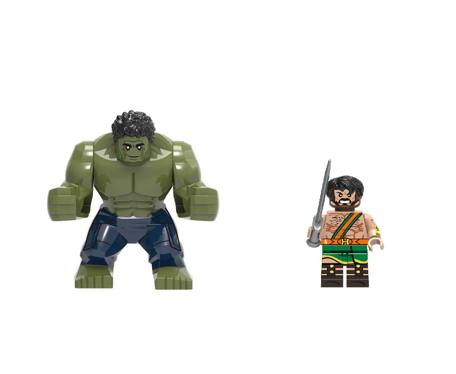 Hercules Hulk Minifigures Lego Compatible Superhero Set