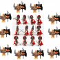 Ancient Rome VS Orc Minifigures Lego Compatible Medieval Knight Sets