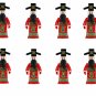 8pcs The God of Fortune Minifigures Lego Compatible Toy