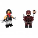 Daredevil and Elektra Minifigures Lego Compatible Daredevil Set