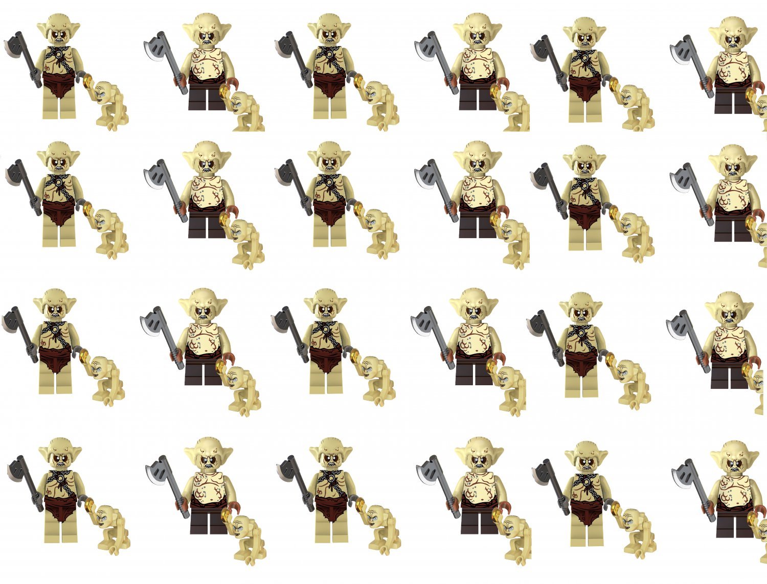 24pcs Goblin Minifigures Lego Compatible The Lord of the Rings Set