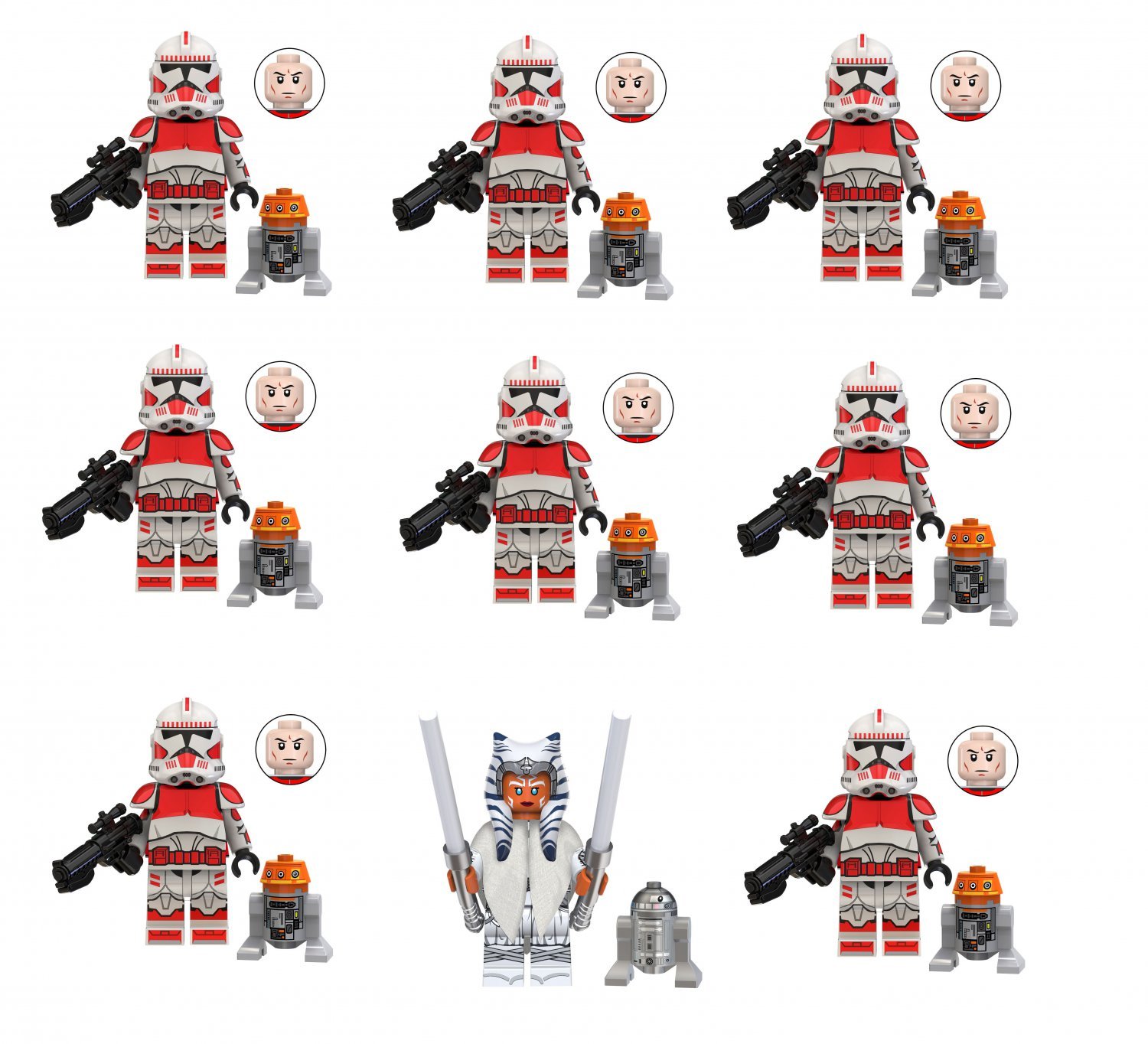 9 Best Clone Shock Trooper Ahsoka Minifigures Lego Compatible Ahsoka T