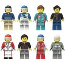 8pcs Racing Driver Minifigures Lego Compatible International racing Se