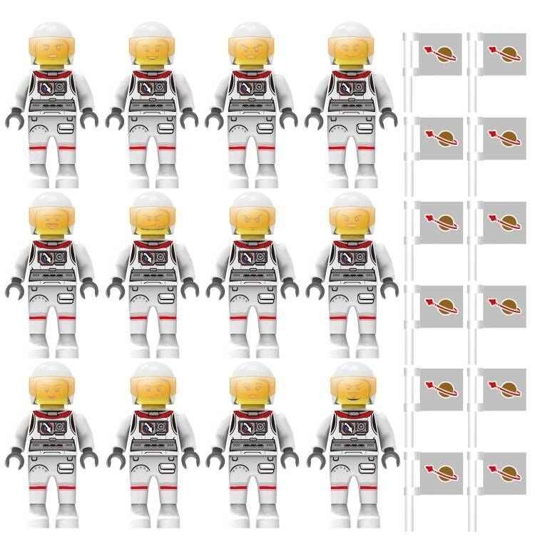 12pcs The Space Astronauts Minifigures Lego Compatible Interstellar Se