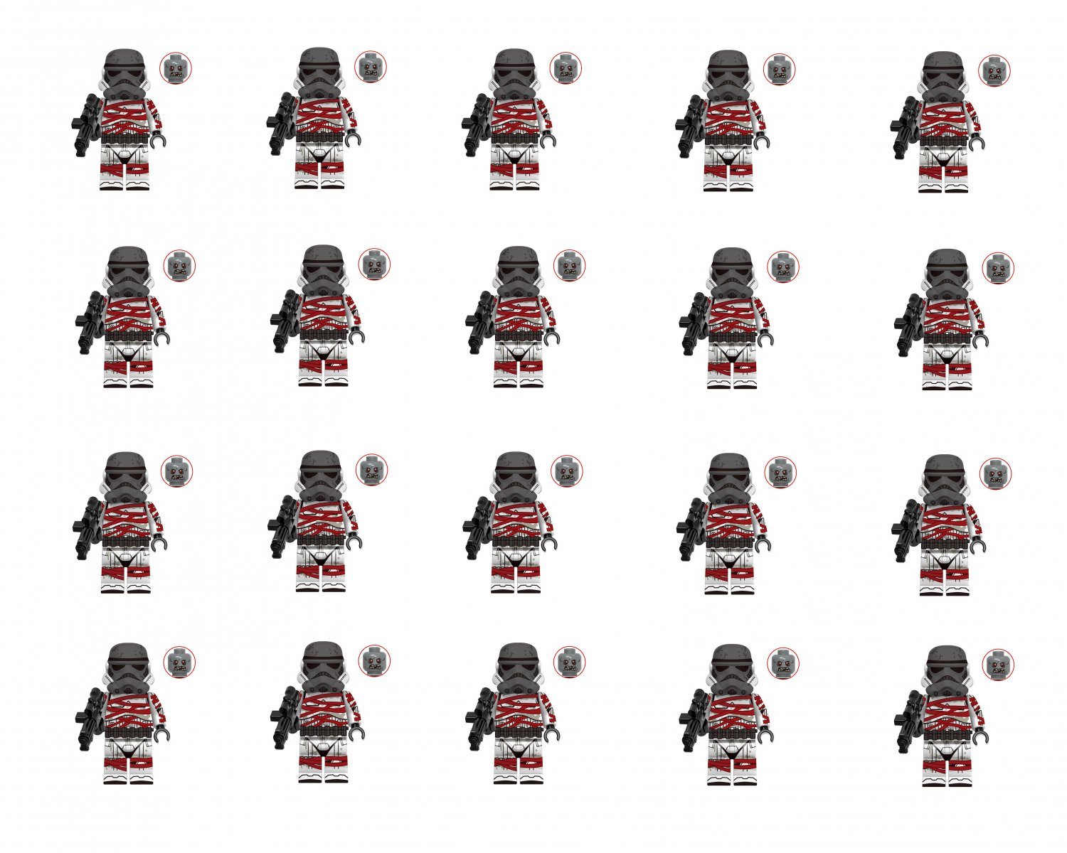 20pcs Guard Thrawn Minifigures Lego Compatible The Mandalorian Sets