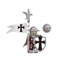 Flag Knights of Tripoli Minifigures Lego Compatible Medieval Knight Mi