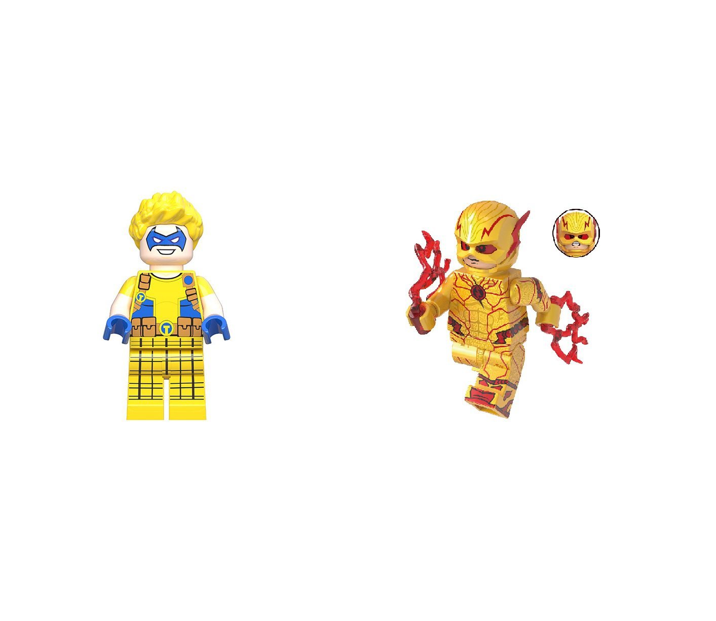 Trickster and Reverse Flash Minifigures Lego Compatible Superhero Movi