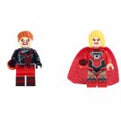 Red Lanterns and Red Lantern Super Girl Minifigures Lego Compatible Su