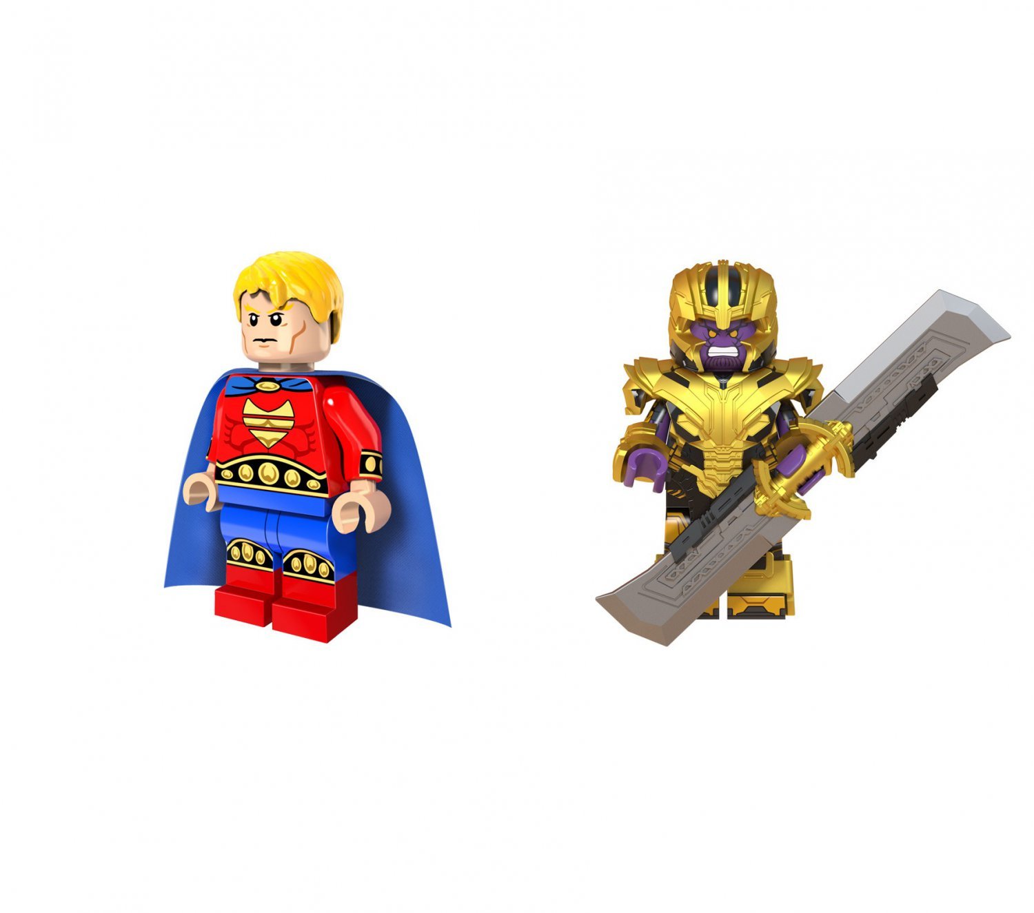Hyperion and Thanos Minifigures Lego Compatible Super Heroes Set