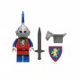 Red Lion Knight Minifigures Lego Compatible Medieval Knights Minifigur