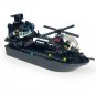 Black Speedboat Helicopter building block Toy Lego Compatible Minifigu