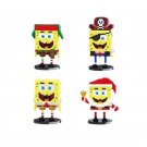 4pcs SpongeBob Building Block Minifigures Lego Compatible Comic Set