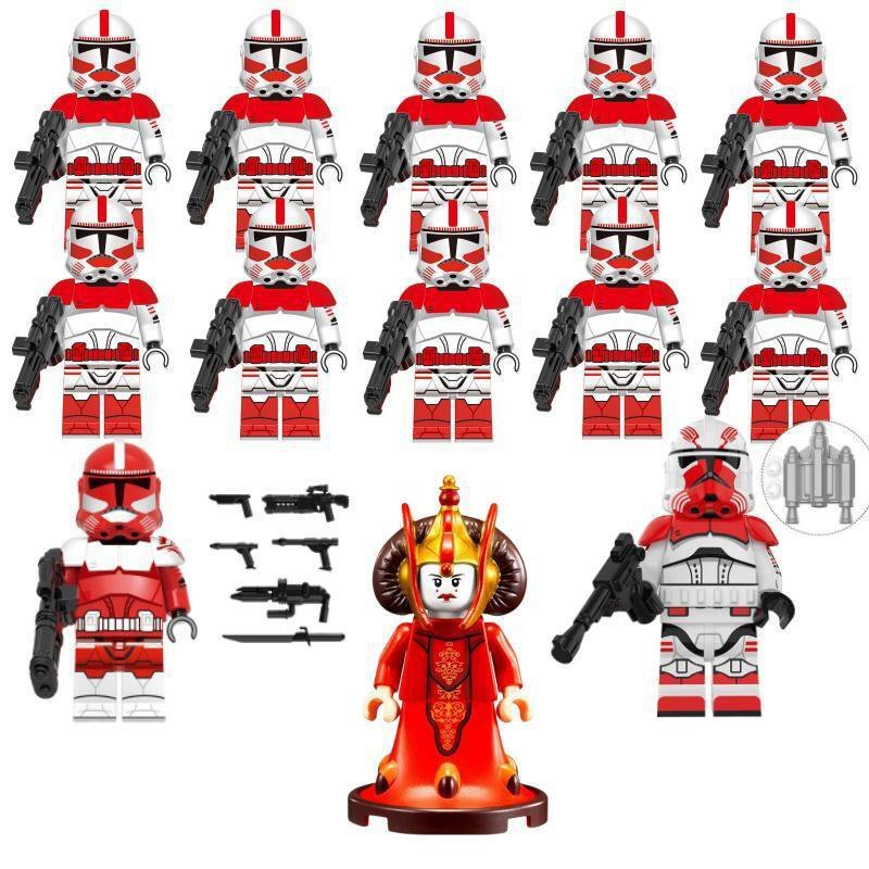 13pcs Shock Trooper Padm&Atilde;&copy; Amidala Minifigures Lego Compat