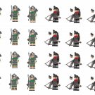Roman Archer and Ancient Chinese Soldiers Minifigures Lego Compatible