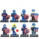 8pcs Comic Edition Captain America Minifigures Lego Compatible The Ave