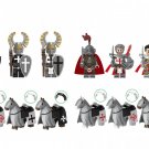 Lion heart Knight Hospital Knight Heavy War Horse Minifigures Compatib
