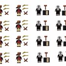 16pcs Micah zombie and Judge zombie Minifigures Compatible Lego Hallow