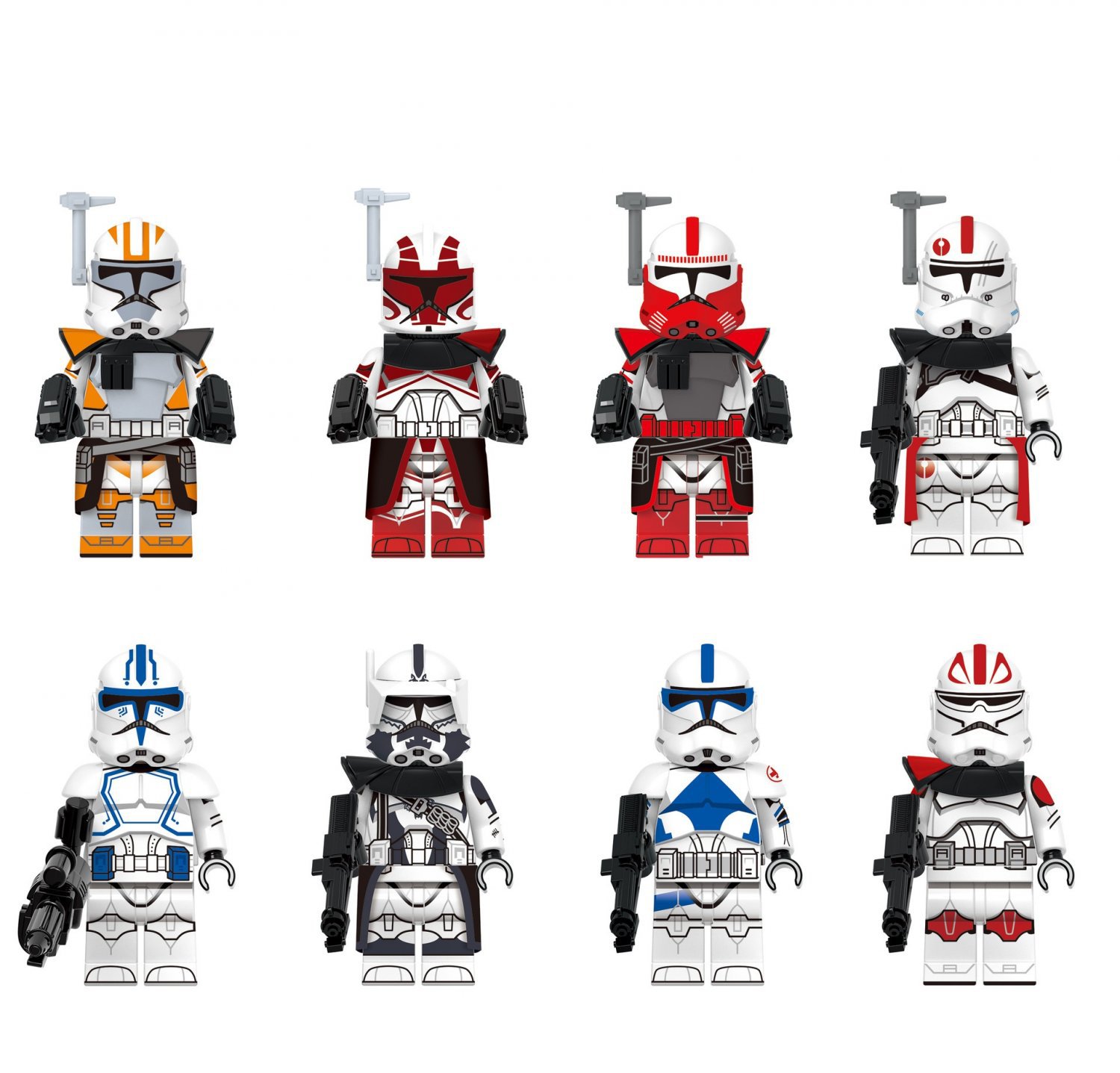 212th Arc Trooper Kix Hardcase Captain Fordo Minifigures Compatible Le