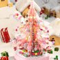 Pink Little Bear Christmas Tree Building Block Toy Compatible Lego Chr