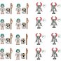 Teutonic Knights vs Egyptian Court Guard Minifigures Compatible Lego C