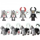 8pcs Heavy The Crusades Templar War Horse Minifigures Compatible Lego